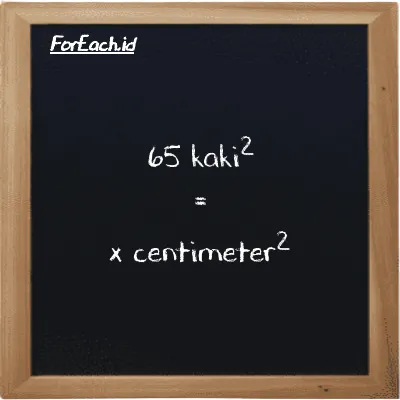 Contoh konversi kaki<sup>2</sup> ke centimeter<sup>2</sup> (ft<sup>2</sup> ke cm<sup>2</sup>)