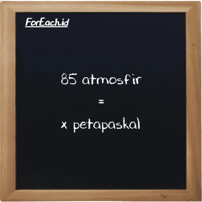 Contoh konversi atmosfir ke petapaskal (atm ke PPa)