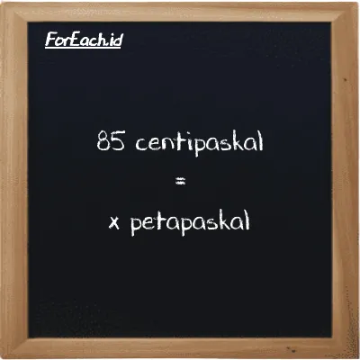 Contoh konversi centipaskal ke petapaskal (cPa ke PPa)
