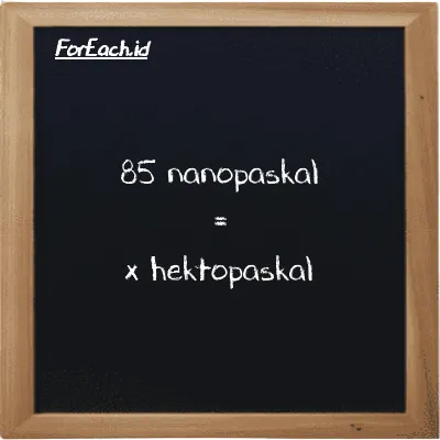 Contoh konversi nanopaskal ke hektopaskal (nPa ke hPa)