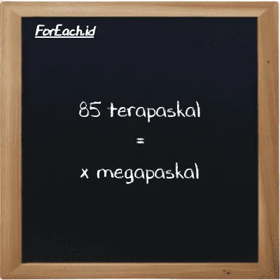 Contoh konversi terapaskal ke megapaskal (TPa ke MPa)