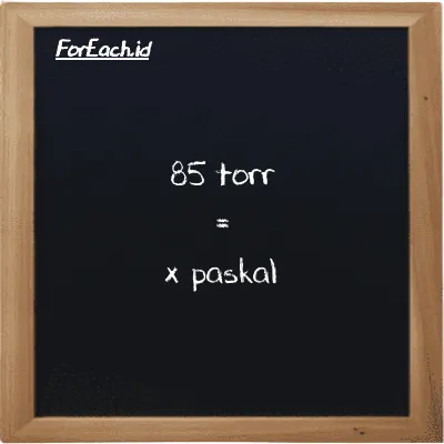 1 torr setara dengan 133.32 paskal (1 torr setara dengan 133.32 Pa)